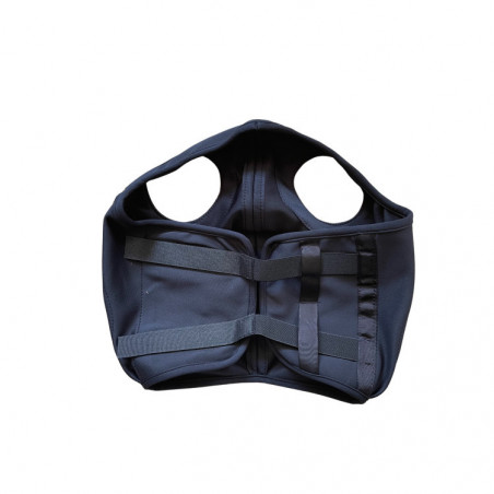 Masque stress cheval Technologie Titane Liquide sans oreilles fermeture velcro Fenwick noir - Le Paturon
