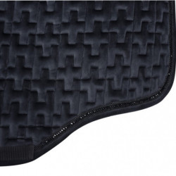 Tapis cheval velours et perles Allure Harry's Horse noir - Le Paturon