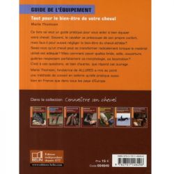Livre équitation Guide de l'équipement, Tout pour le bien-être de votre cheval éditions Belin - Le Paturon