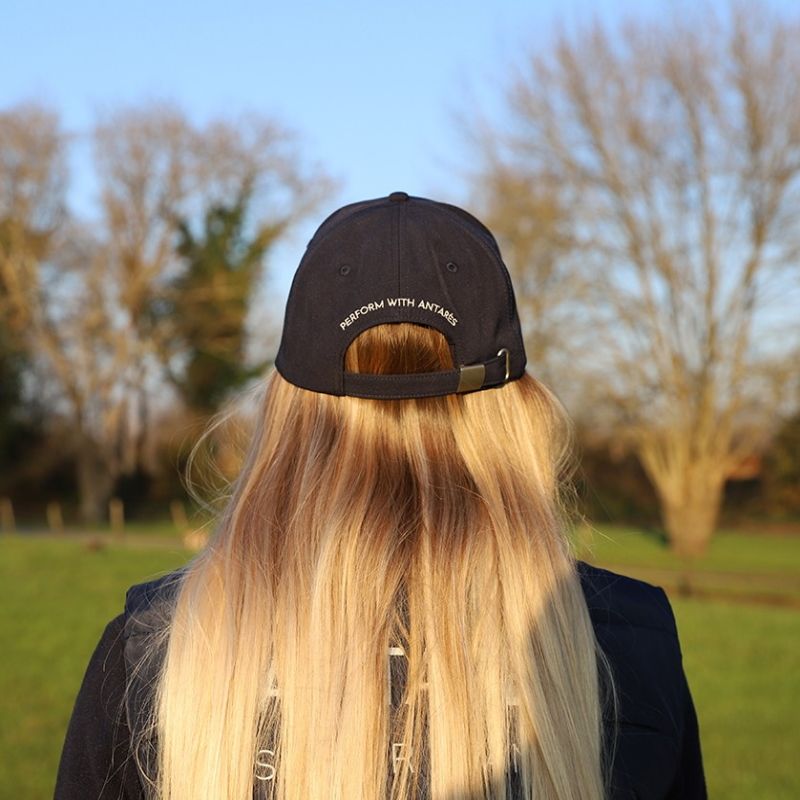 Casquette équitation Antarès Sellier marine - Le Paturon