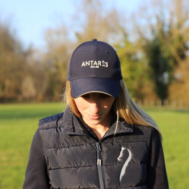 Casquette équitation Antarès Sellier marine - Le Paturon