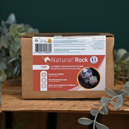 Natural'Rock pierre à lécher friandises cheval Natural'Innov Top - Le Paturon