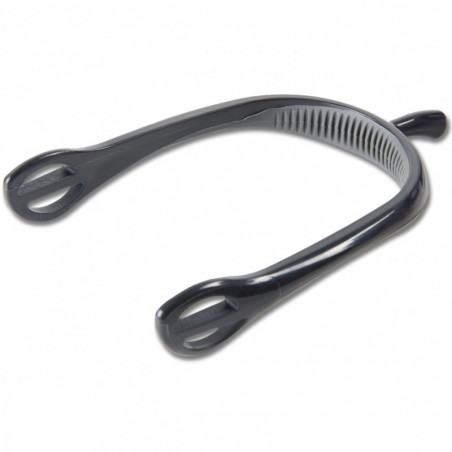 Éperons équitation antidérapants Gentle Contact Waldhausen noir gris - Le Paturon