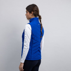 Gilet équitation femme Bellara Rider Harcour sans manches bleu électrique - Le Paturon