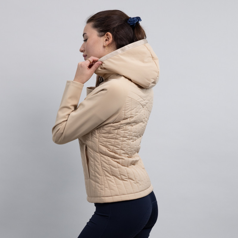 Veste équitation femme Jimmy Bi Fabric Harcour sable - Le Paturon
