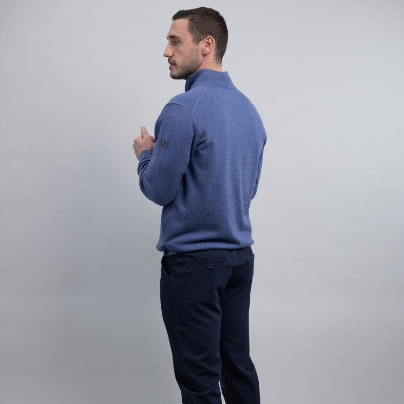 Pull équitation homme Parmo Harcour jean denim - Le Paturon
