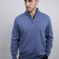 Pull équitation homme Parmo Harcour jean denim - Le Paturon
