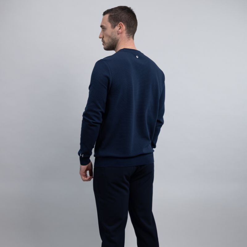 Pull équitation homme Paulo Harcour marine - Le Paturon