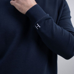 Pull équitation homme Paulo Harcour marine - Le Paturon