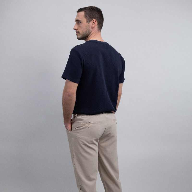 T-shirt équitation homme Tio Harcour marine - Le Paturon