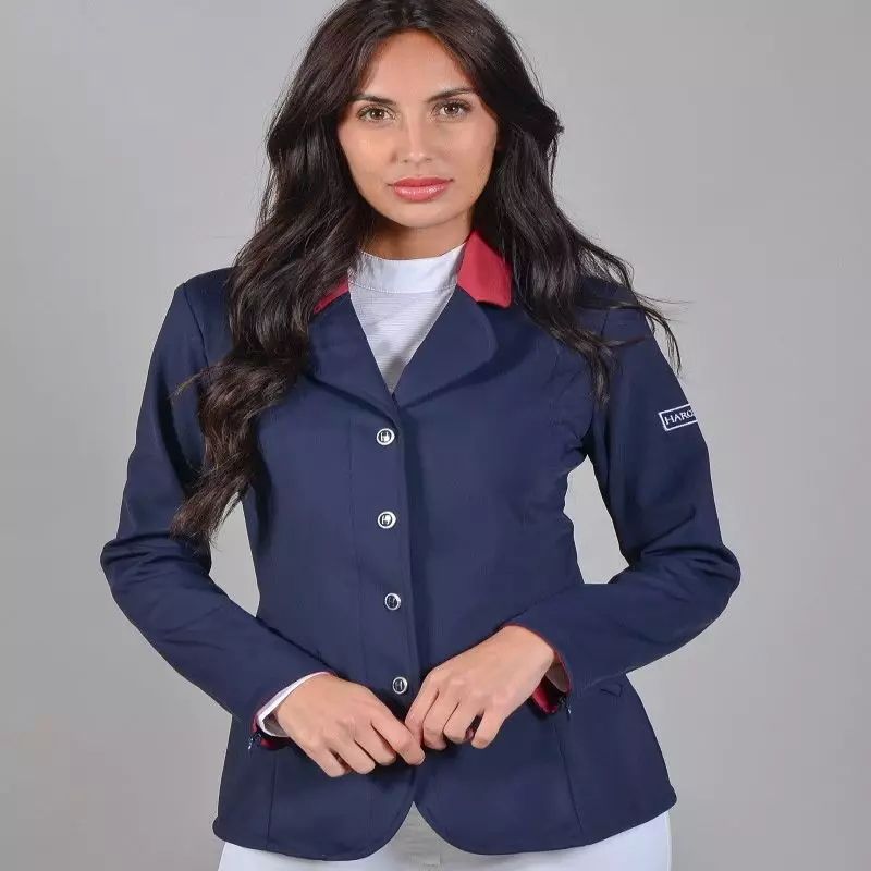 Veste de concours équitation femme French Team Rider Harcour marine - Le Paturon