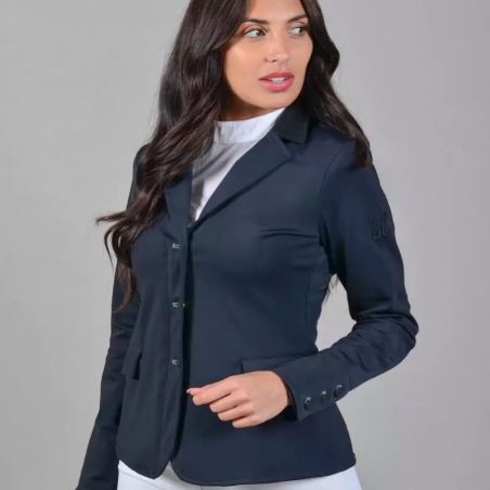 Veste de concours équitation femme Illuna Rider Harcour marine - Le Paturon