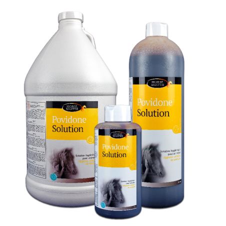 Povidone Solution Horse Master - Antiseptique cheval Iodine 10% - Le Paturon