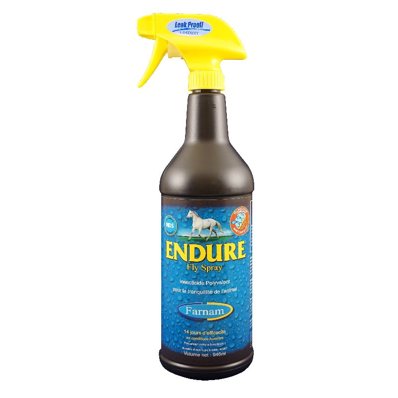 Spray anti-mouche cheval Endure Farnam 946ml - Le Paturon