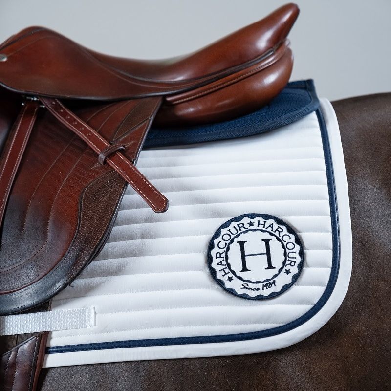 Tapis cheval Karembar Harcour CSO blanc noir - Le Paturon