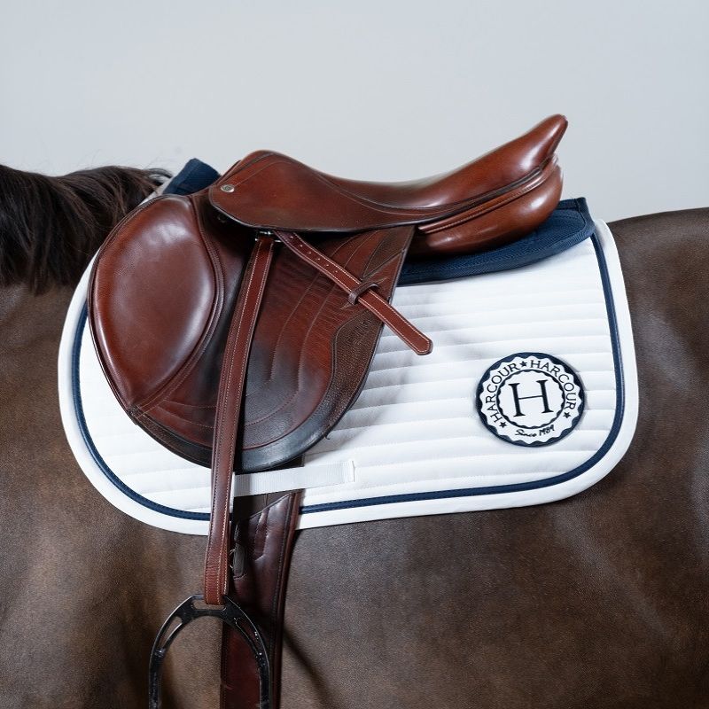 Tapis cheval Karembar Harcour CSO blanc noir - Le Paturon