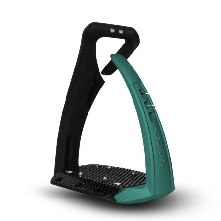 Étriers équitation Soft'up Pro + Freejump vert - Le Paturon