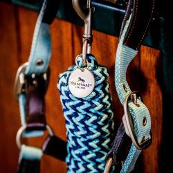 Longe cheval Signature Horseware bicolore marine bleu - Le Paturon