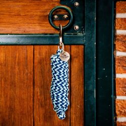 Longe cheval Signature Horseware bicolore marine bleu - Le Paturon