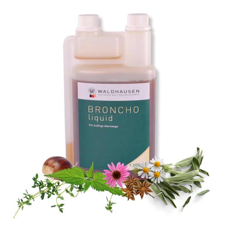 Broncho liquide respiration toux cheval 1 litre