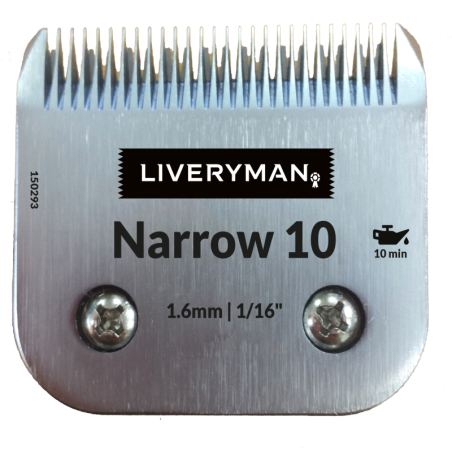 Tête de coupe de finition peigne tondeuse cheval Narrow 46mm tonte classique 1,6mm Liveryman - Le Paturon