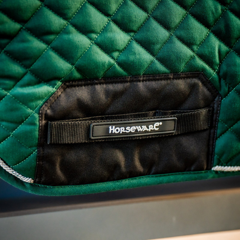 Tapis cheval de dressage Signature Horseware vert hunter - Le Paturon