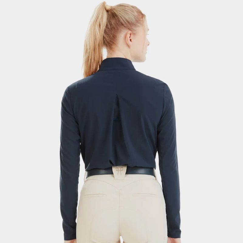 T-shirt équitation femme Sunrise 24 Horse Pilot marine - Le Paturon
