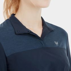 T-shirt équitation femme Sunrise 24 Horse Pilot marine - Le Paturon