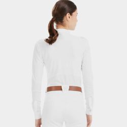 Chemise concours équitation femme Aerolight 24 Horse Pilot manches longues blanc - Le Paturon
