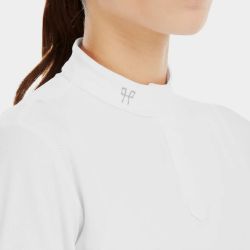 Chemise concours équitation femme Aerolight 24 Horse Pilot manches longues blanc - Le Paturon