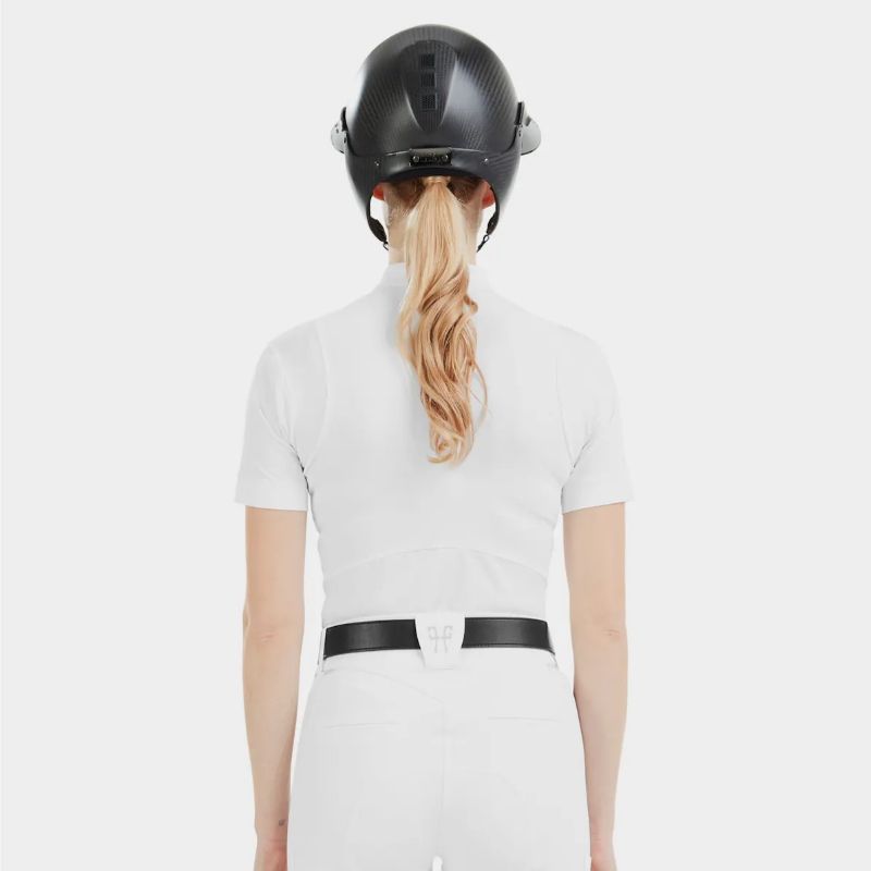 Chemise concours équitation femme Aerolight 24 Horse Pilot manches courtes blanc - Le Paturon
