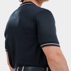 Polo équitation homme Atlas 24 Horse Pilot bleu graphite - Le Paturon