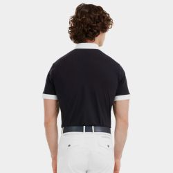 Chemise concours équitation homme Aerolight 24 Horse Pilot manches courtes bleu nuit - Le Paturon