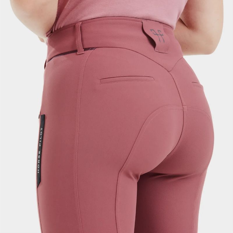 Pantalon équitation femme X-Balance 24 Horse Pilot rose foncé - Le Paturon