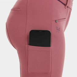 Pantalon équitation femme X-Balance 24 Horse Pilot rose foncé - Le Paturon