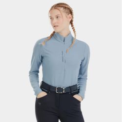 T-shirt équitation femme Suntech 24 Horse Pilot bleu - Le Paturon