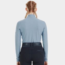 T-shirt équitation femme Suntech 24 Horse Pilot bleu - Le Paturon