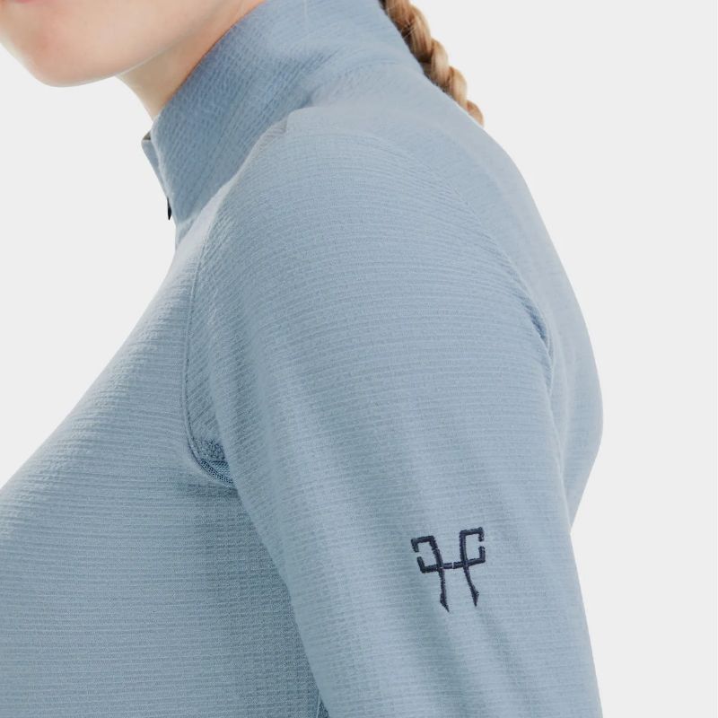 T-shirt équitation femme Suntech 24 Horse Pilot bleu - Le Paturon