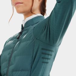 Veste équitation femme Storm Horse Pilot bi-matière vert lichen - Le Paturon