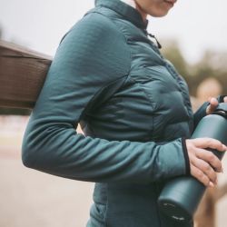 Veste équitation femme Storm Horse Pilot bi-matière vert lichen - Le Paturon