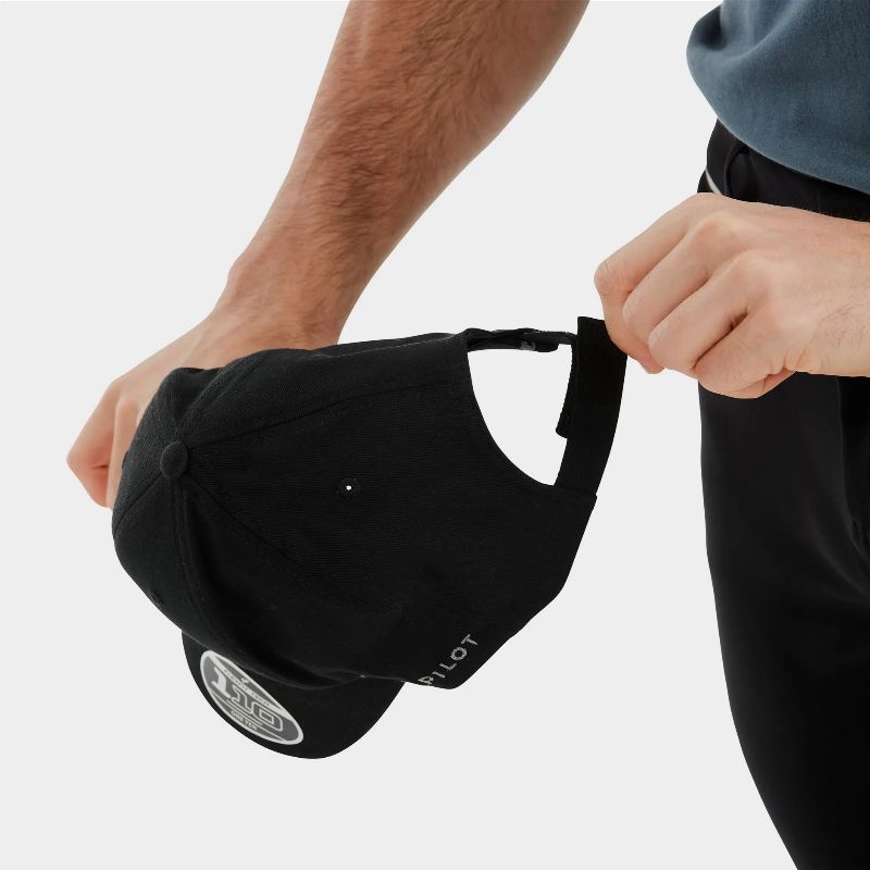 Casquette équitation Flexfit Cap 24 Horse Pilot noir - Le Paturon