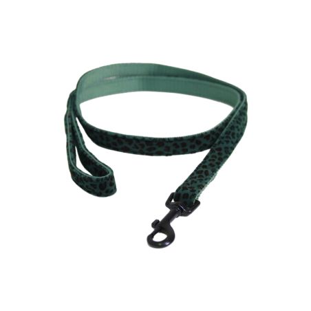 Laisse chien Léopard Kentucky vert sapin - Le Paturon