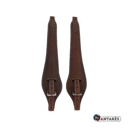 Etrivières cheval monobranche Signature Antarès marron - Le Paturon
