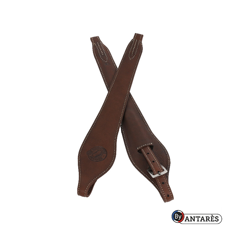 Etrivières cheval monobranche Signature Antarès marron - Le Paturon