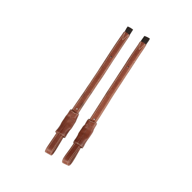 Etrivières cheval Mono Slim Antarès marron - Le Paturon