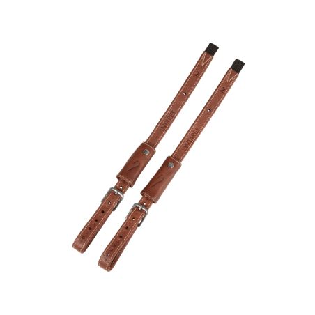 Etrivières cheval Mono Slim Antarès marron - Le Paturon