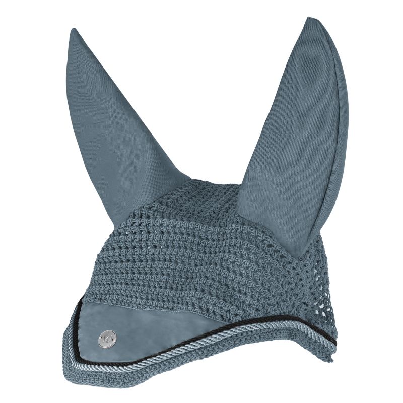 Bonnet anti-mouche cheval Waldhausen Pegasus bleu craie - Le Paturon