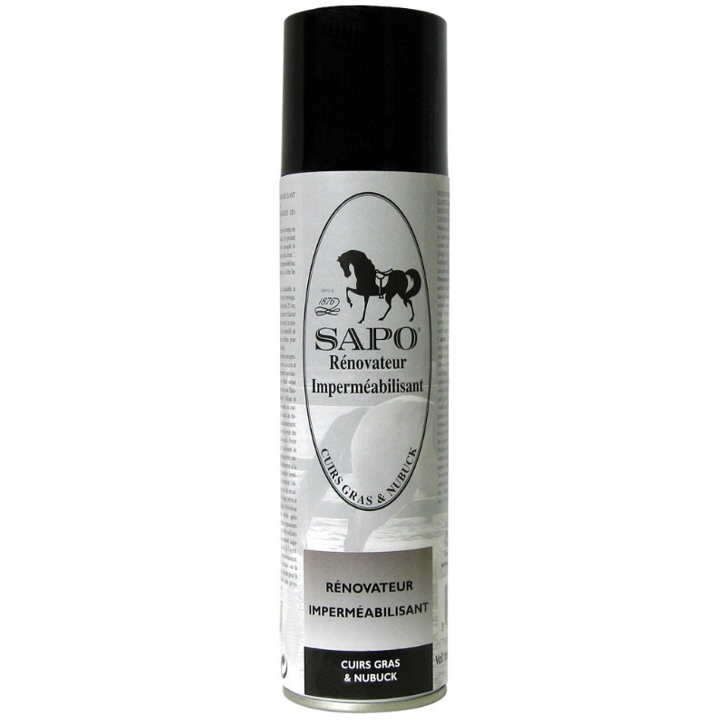 Rénovateur & imperméabilisant cuir gras & nubuck Sapo - Spray imperméabilisant cuir - Le Paturon