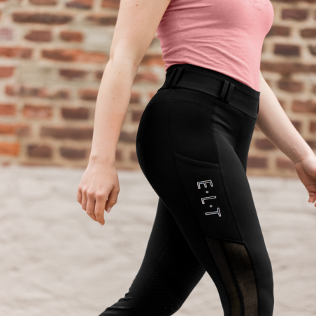 Legging équitation femme Nina ELT noir - Le Paturon