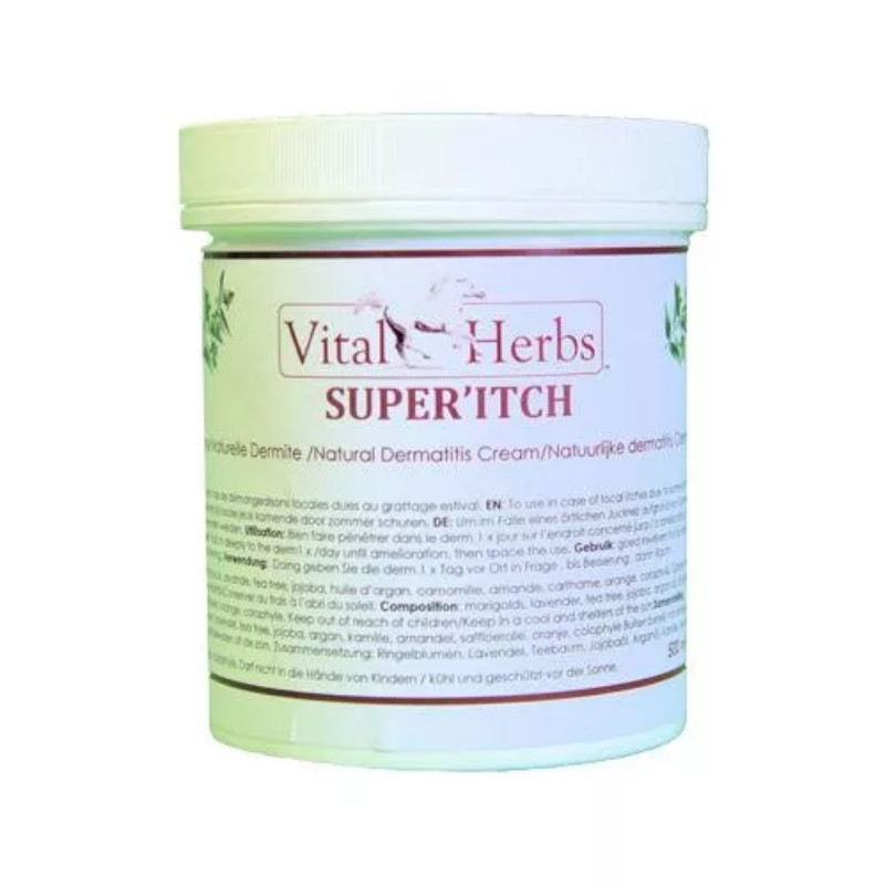 Super'Itch Vital Herbs - Crème crin peau cheval démangeaisons - Le Paturon